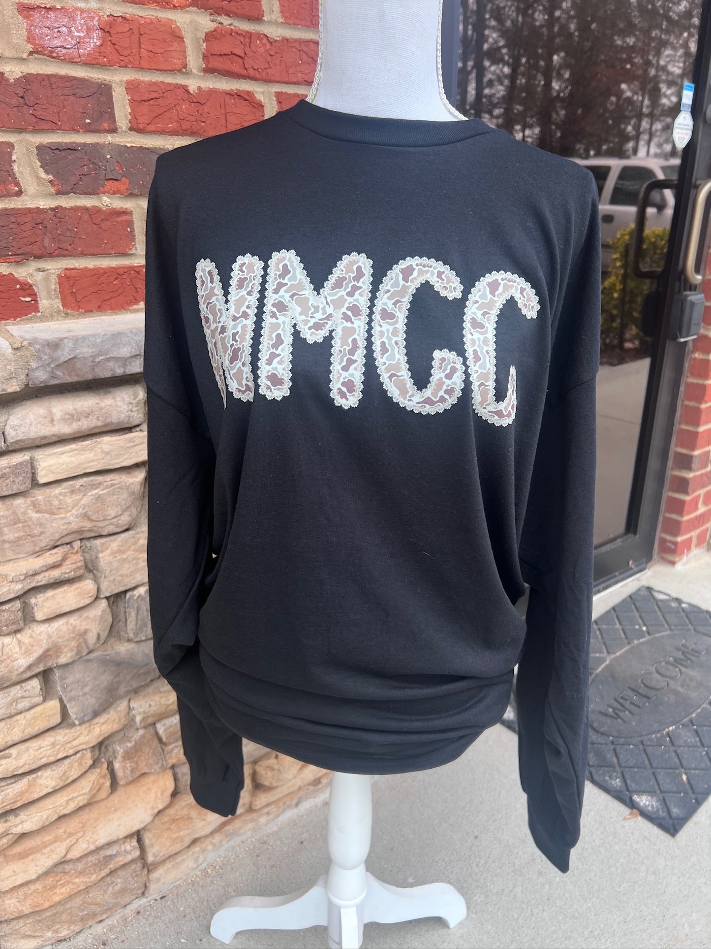 NMCC Camo Lace Print on Gildan Black