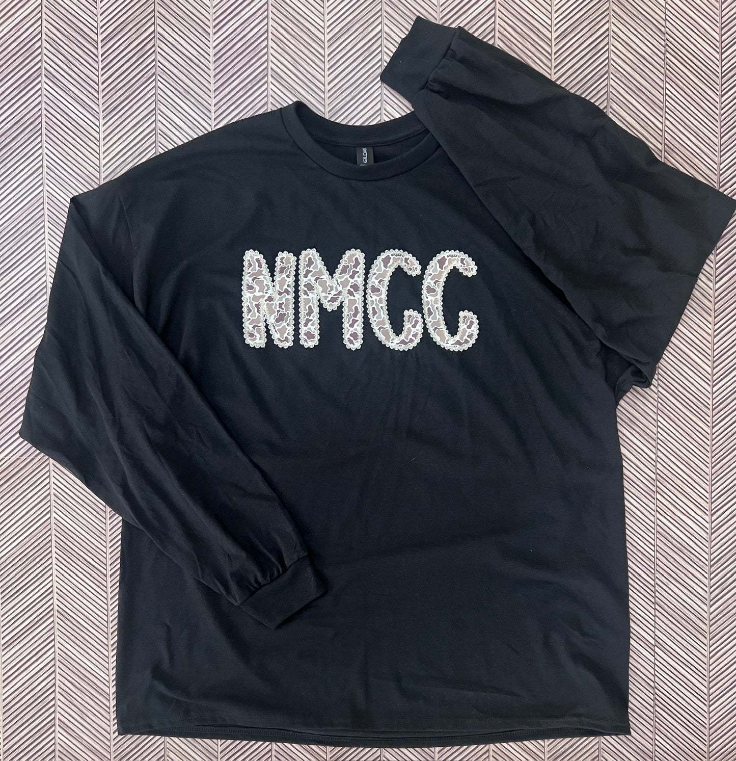 NMCC Camo Lace Print on Gildan Black