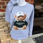Teddy Bear School Spirit (Youth Middle) on Sport Gray