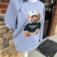Teddy Bear School Spirit (Youth Middle) on Sport Gray