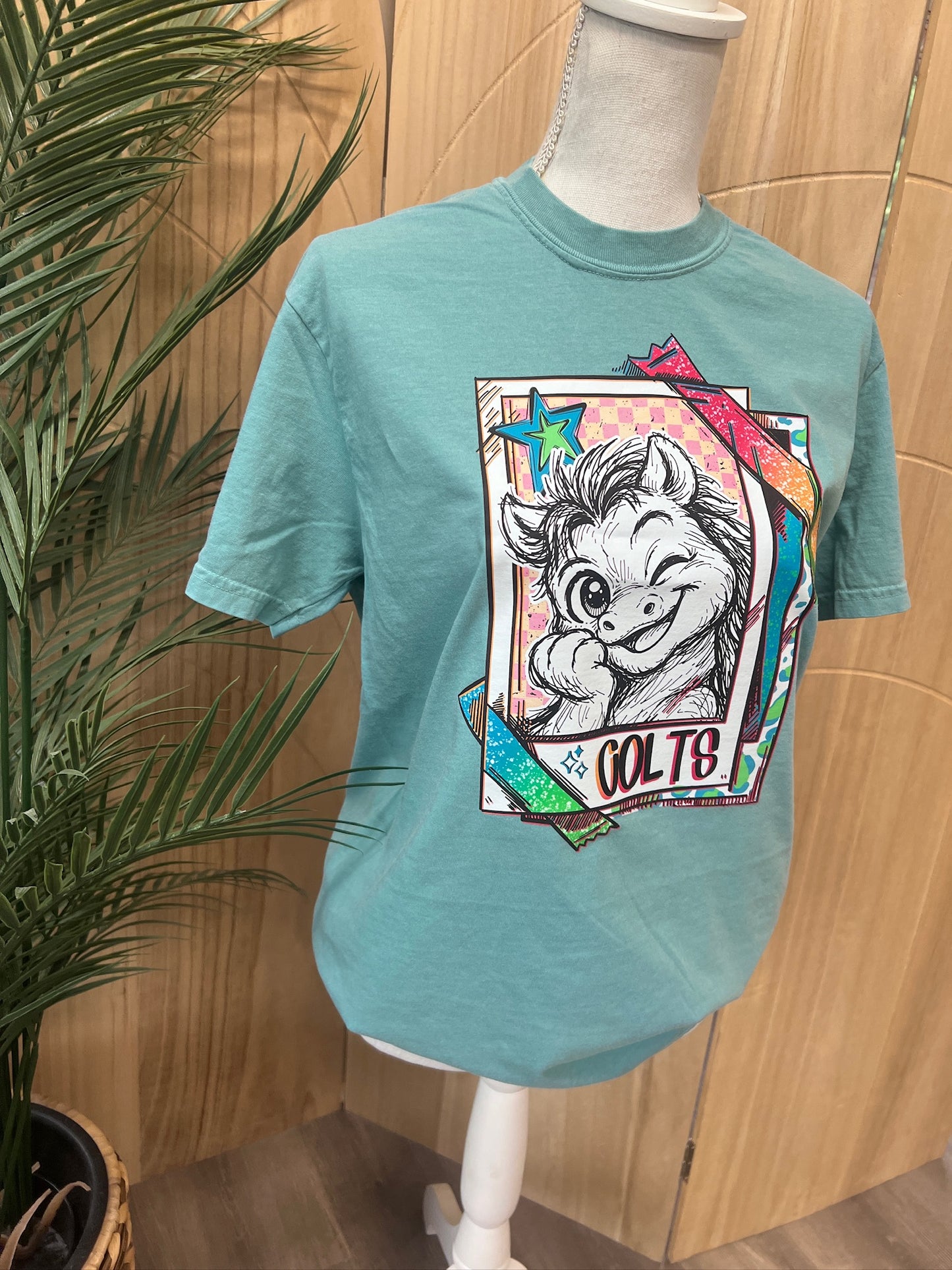 Cutie Mascot Colts on Comfort Colors (Shown on Seafoam)