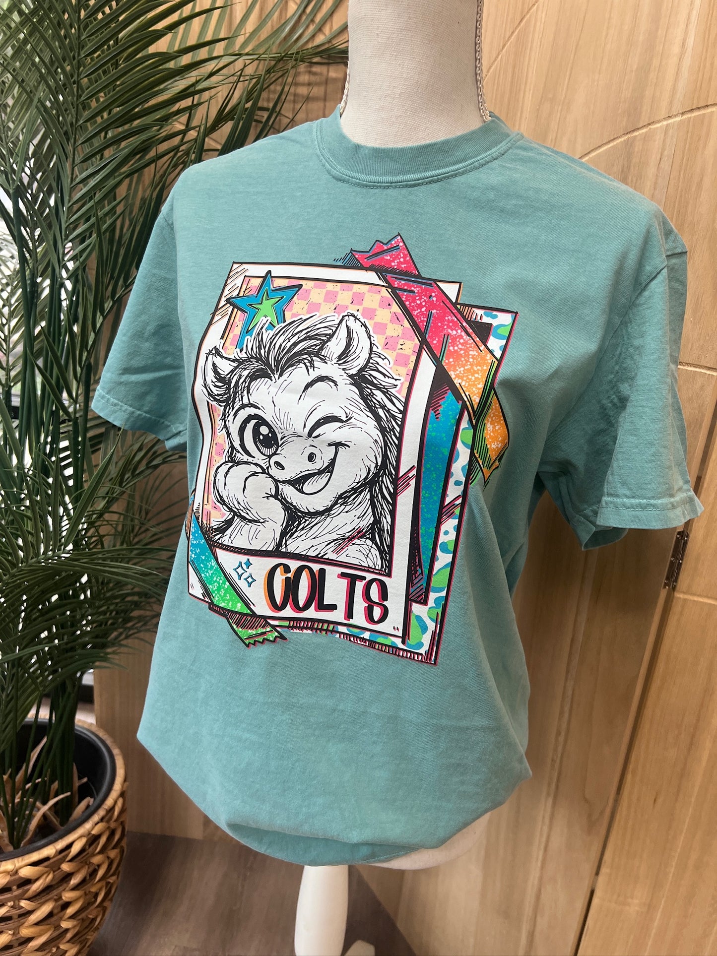 Cutie Mascot Colts on Comfort Colors (Shown on Seafoam)