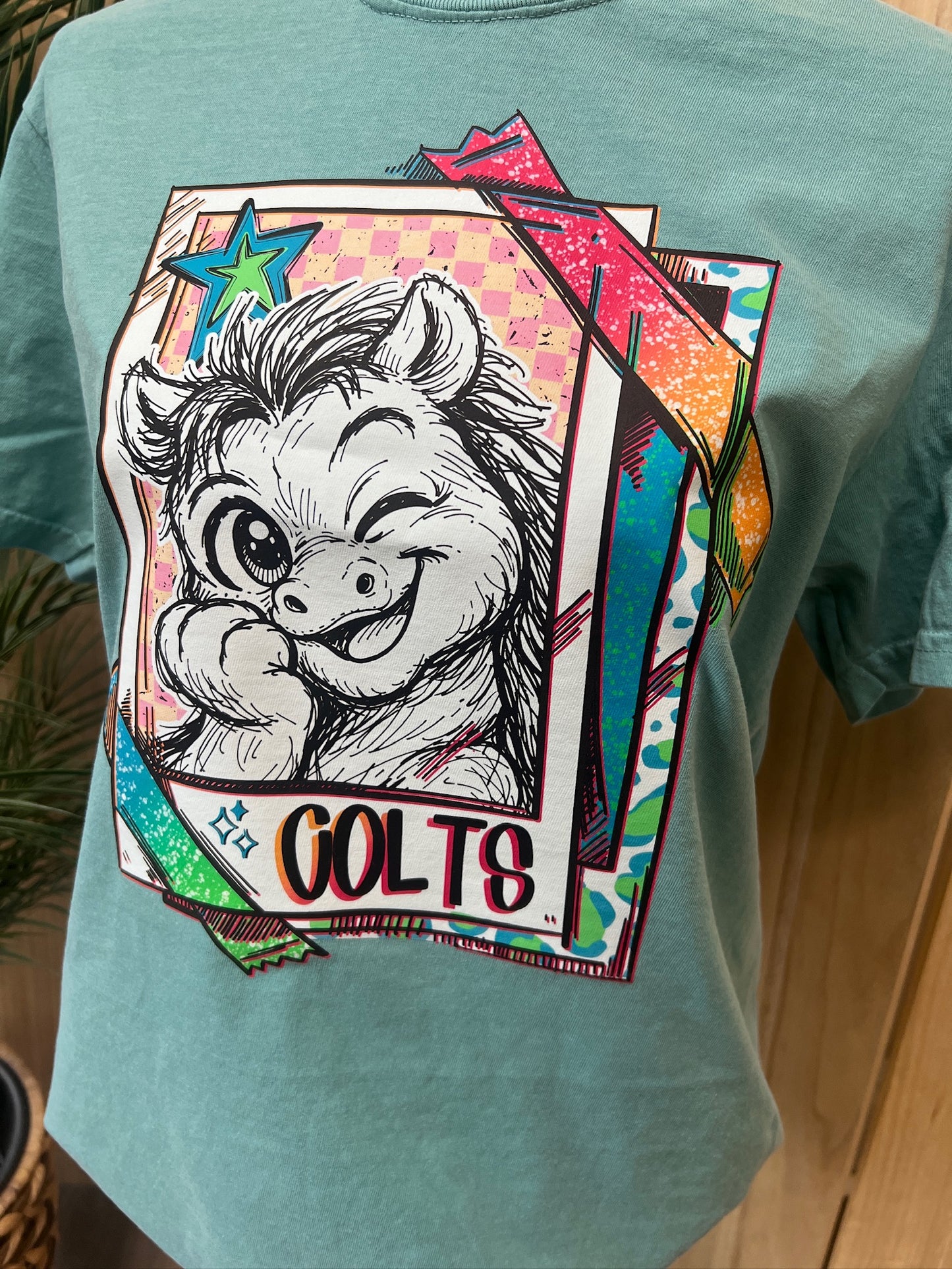 Cutie Mascot Colts on Comfort Colors (Shown on Seafoam)