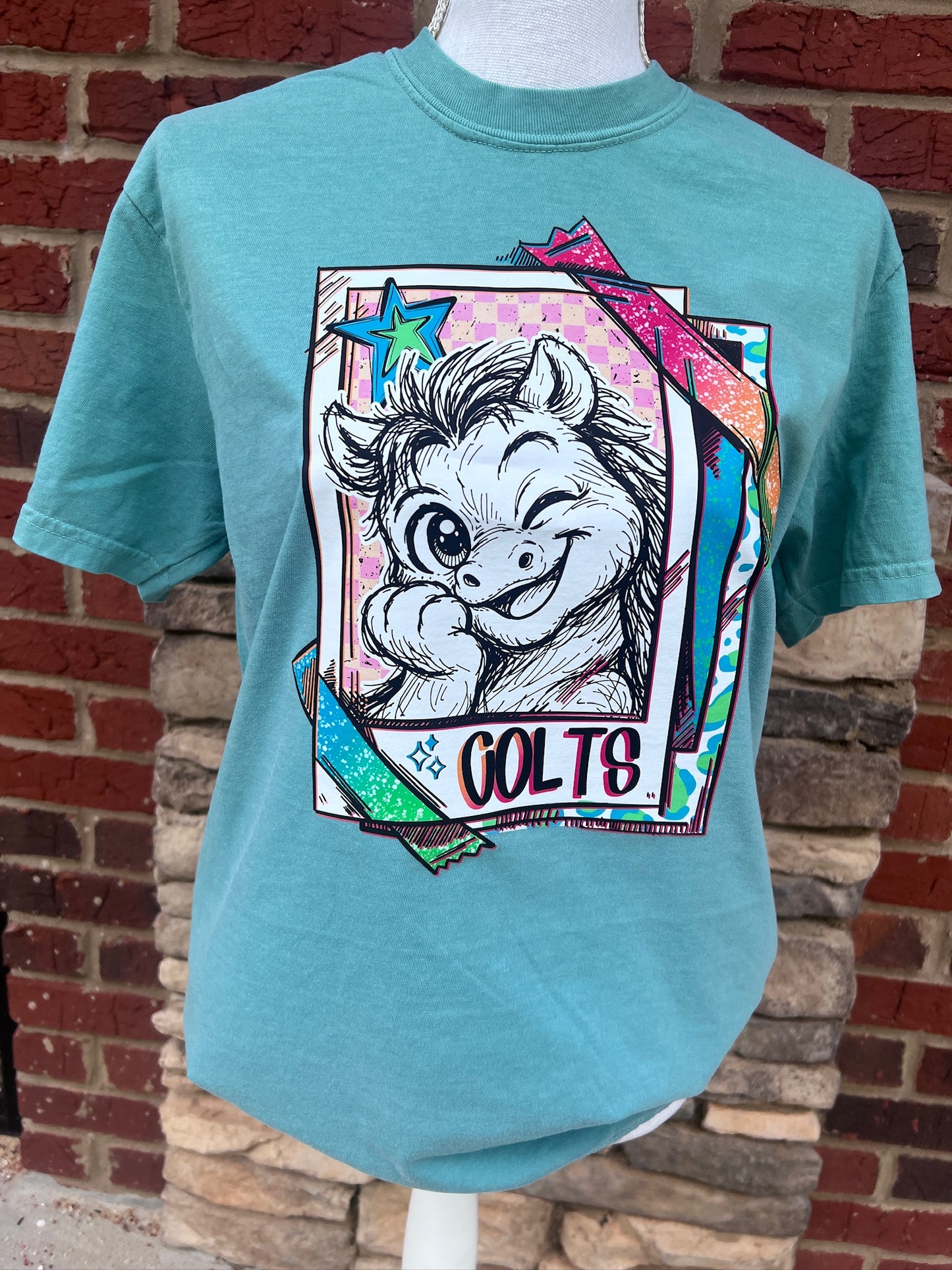 Cutie Mascot Colts on Comfort Colors (Shown on Seafoam)