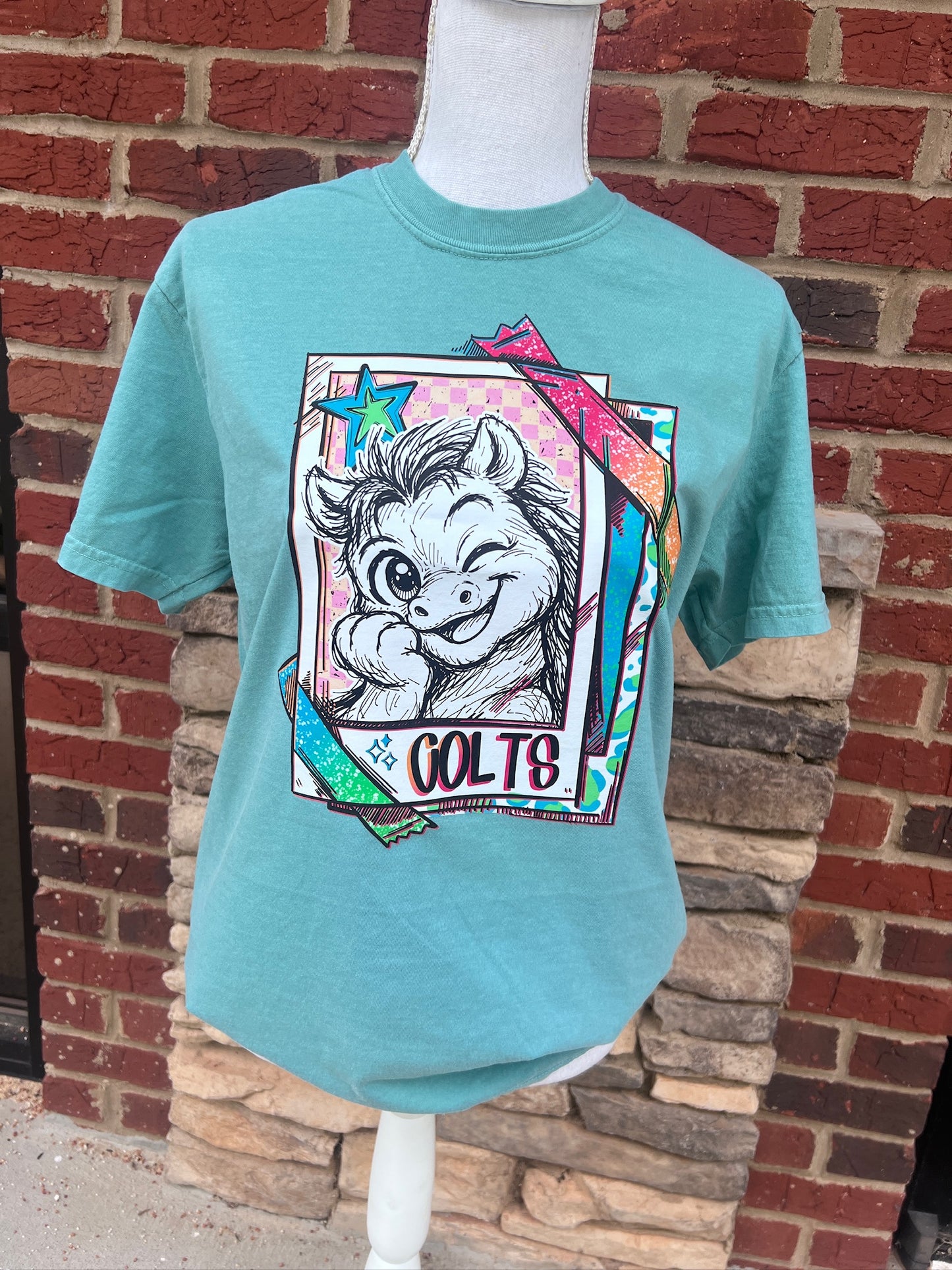 Cutie Mascot Colts on Comfort Colors (Shown on Seafoam)