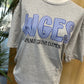 Walnut Grove Elementary Seersucker Spirit Tee - Royal Seerksucker on Gildan Softstyle Sport Gray