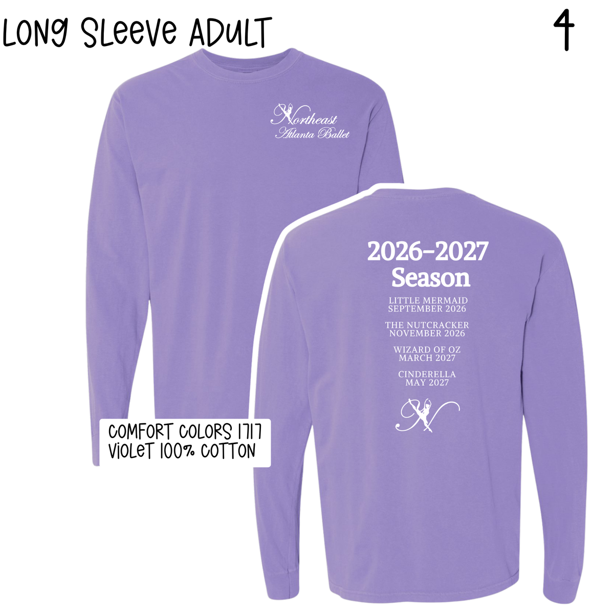 Northeast Atlanta Ballet 2026-2027 Season Tshirts