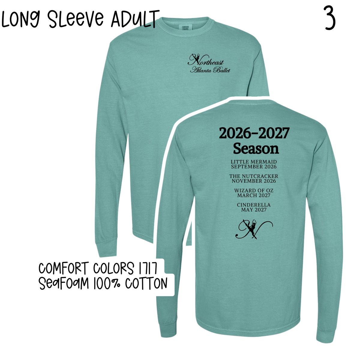 Northeast Atlanta Ballet 2026-2027 Season Tshirts