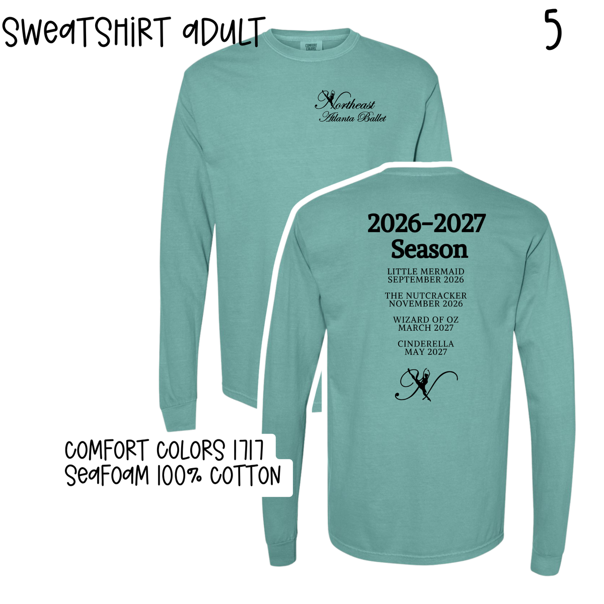 Northeast Atlanta Ballet 2026-2027 Season Tshirts