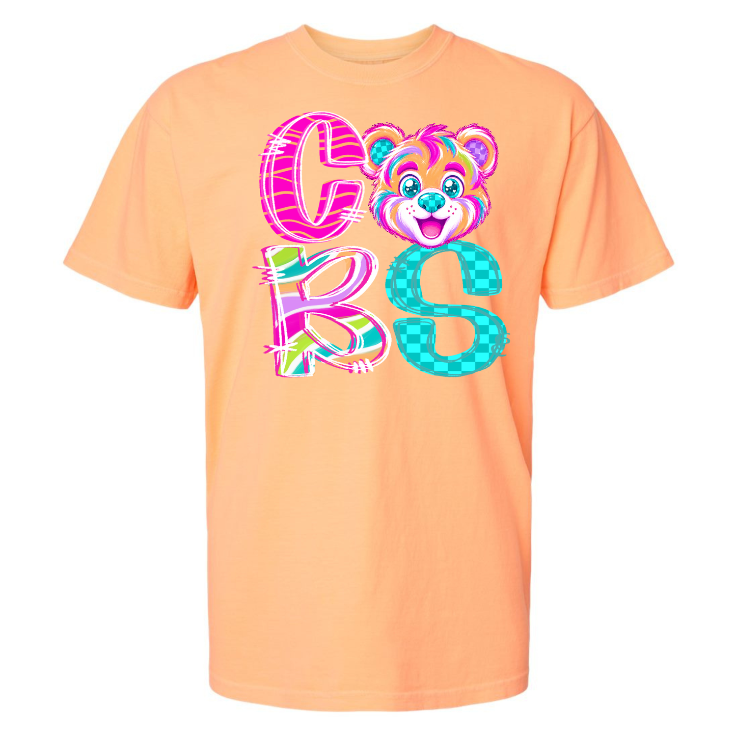 Pep Rally Riot Mascot Cubs on Comfort Colors (Shown on Neon Cantaloupe)