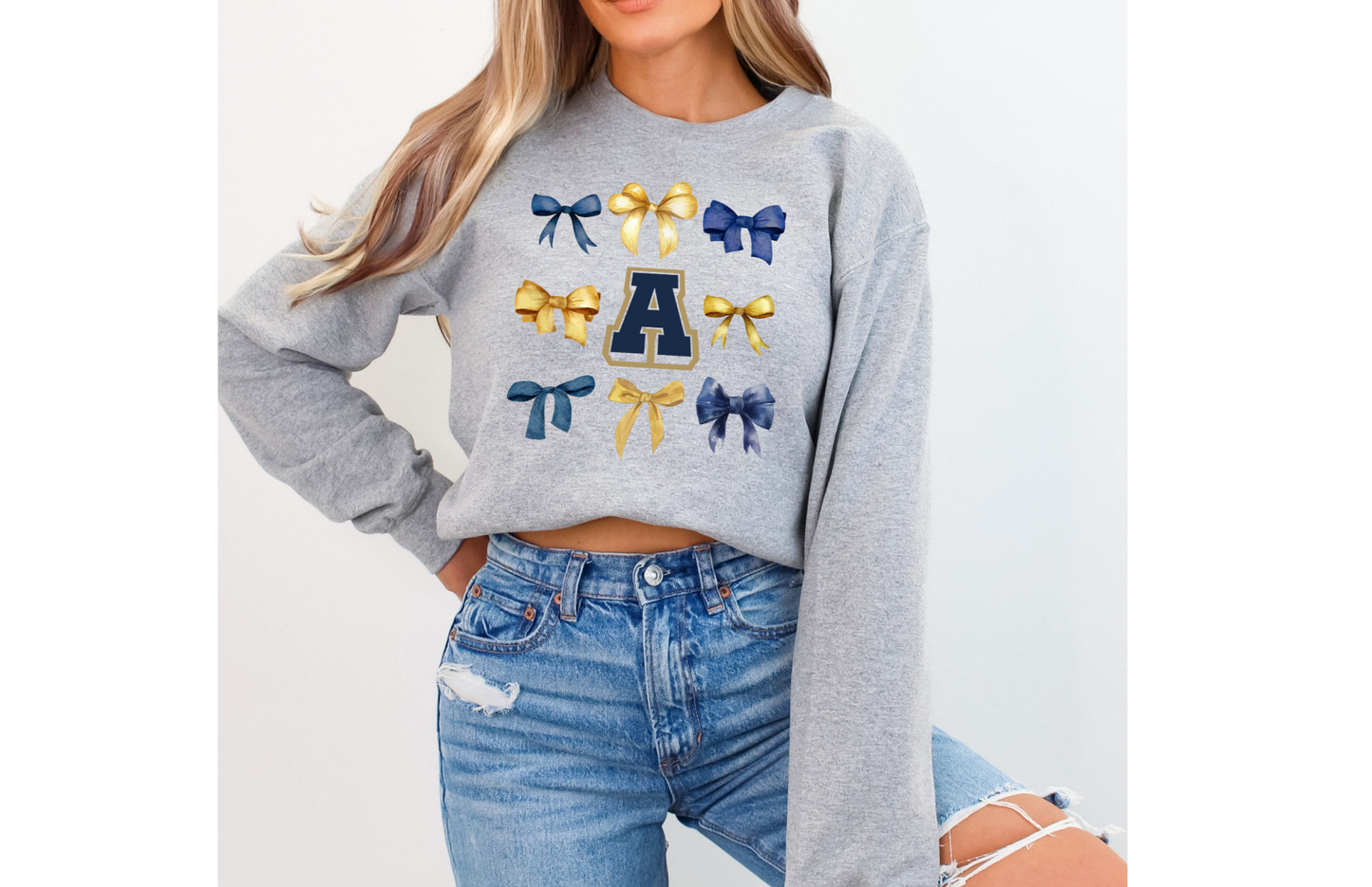 Apalachee Coquette Bow Crewneck Sweatshirt