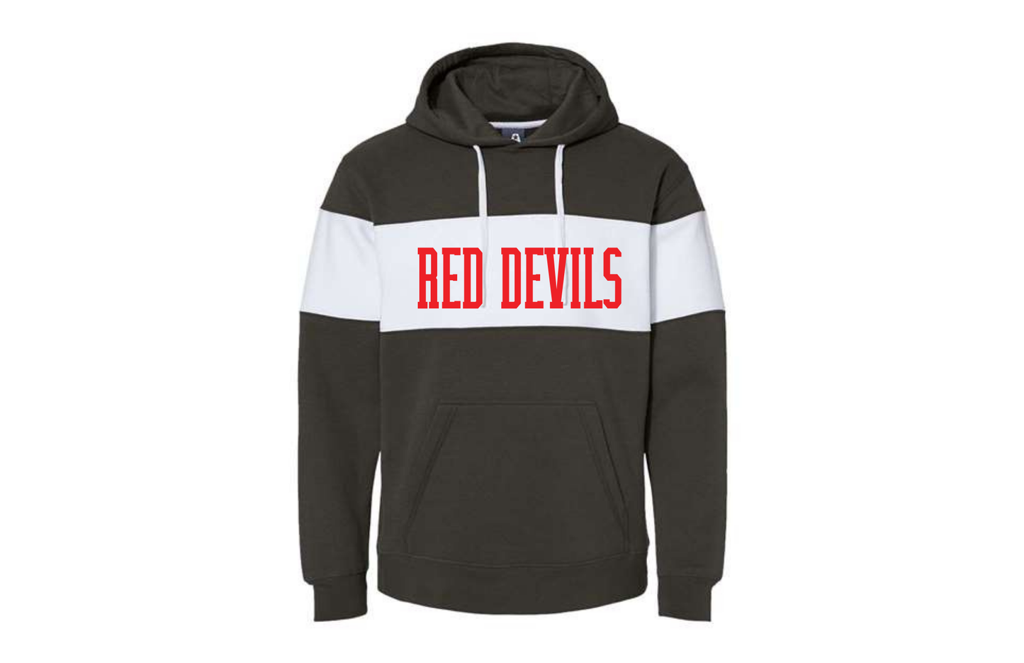 Loganville/Red Devils Colorblocked Hoodie