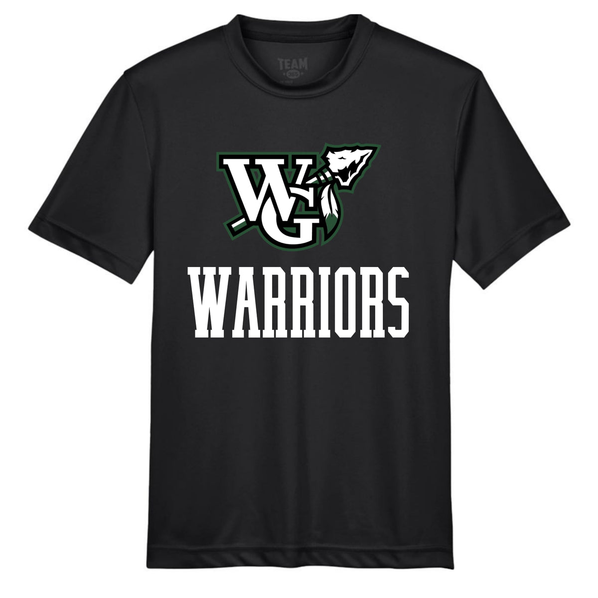 Warriors With Logo on Team365 Drifit Black