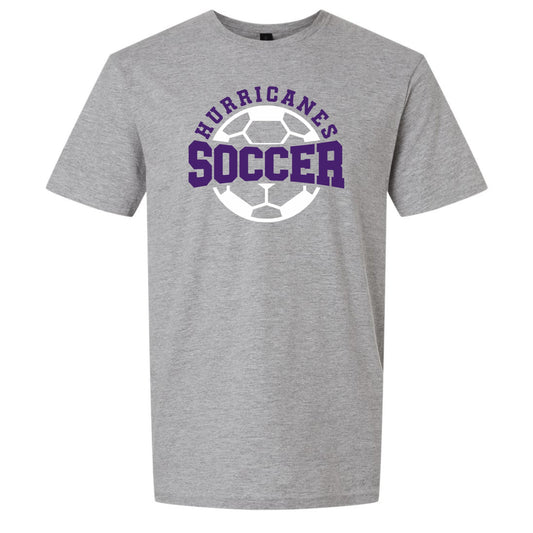 Custom Team/Mascot Soccer Apparel with Large Soccer Ball on Gildan
