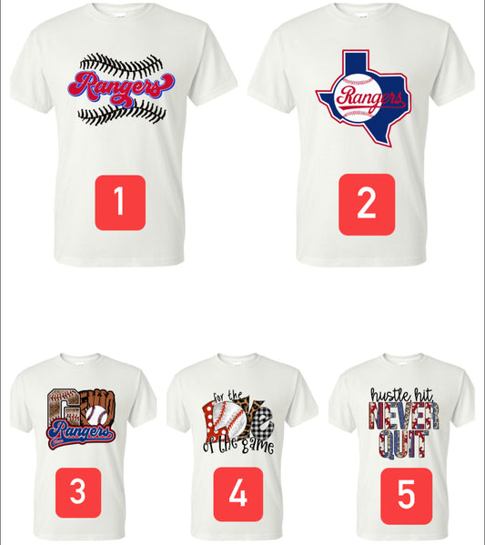 Rangers Baseball T-Shirts