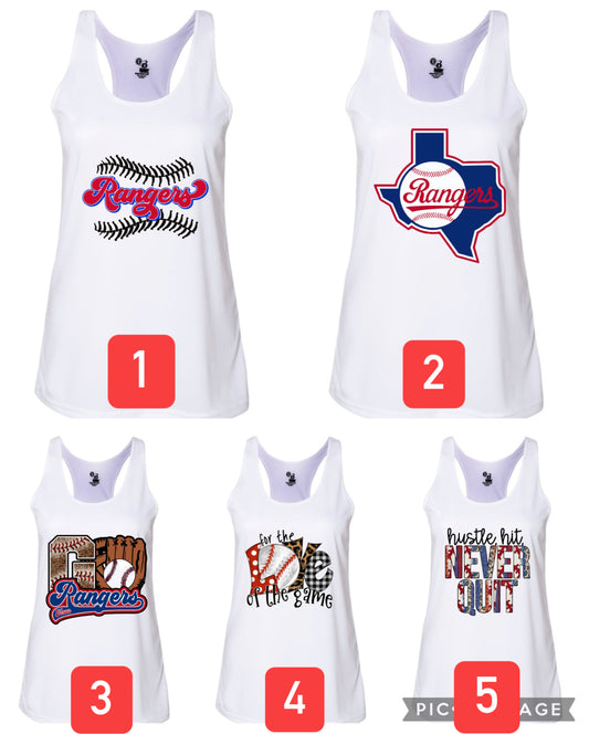 Rangers Baseball Tanks